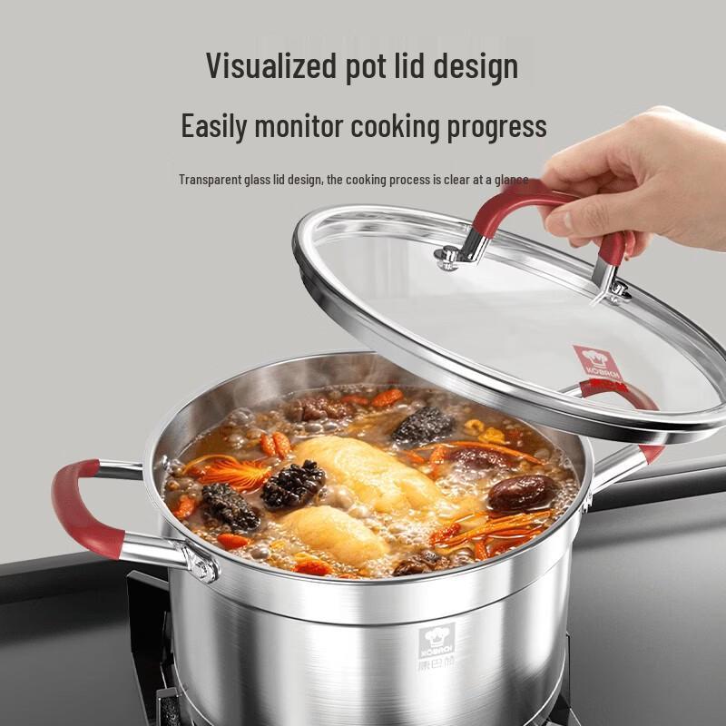 Kangbach 24cm 304 Stainless Steel Soup & Stew Pot
