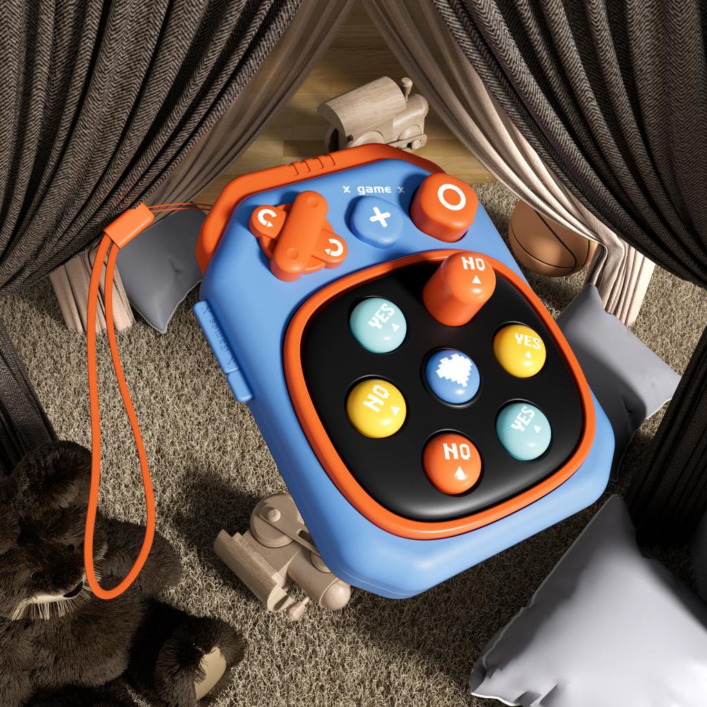 Mini Dětská Ruční Hračka Whack-A-Mole Malá Hračka Hra Stroj na Krtky Stisk Stisk Hudba Dekomprese Puzzle Myšlení Rychlost Mačkání