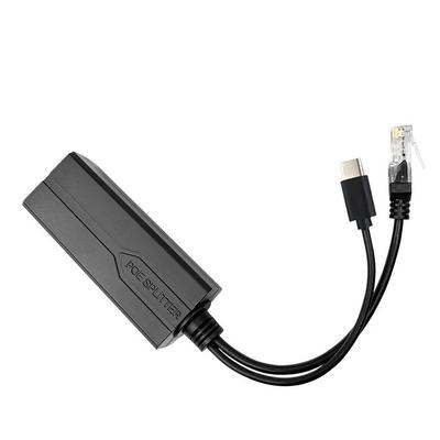 PoE ayırıcı adaptörü SUNROZ Type-C + RJ45 LAN Ethernet 100 Mbit/s (A48739)