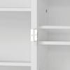 Kitchen Cabinet Kitchen Storage Unit with 12 Door Shelves, Adjustable Shelves, 58x29x119.5cm, White