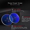 Rimless Progressive Multifocal Reading Glasses with Anti-blue Light and Diamond-cut Design