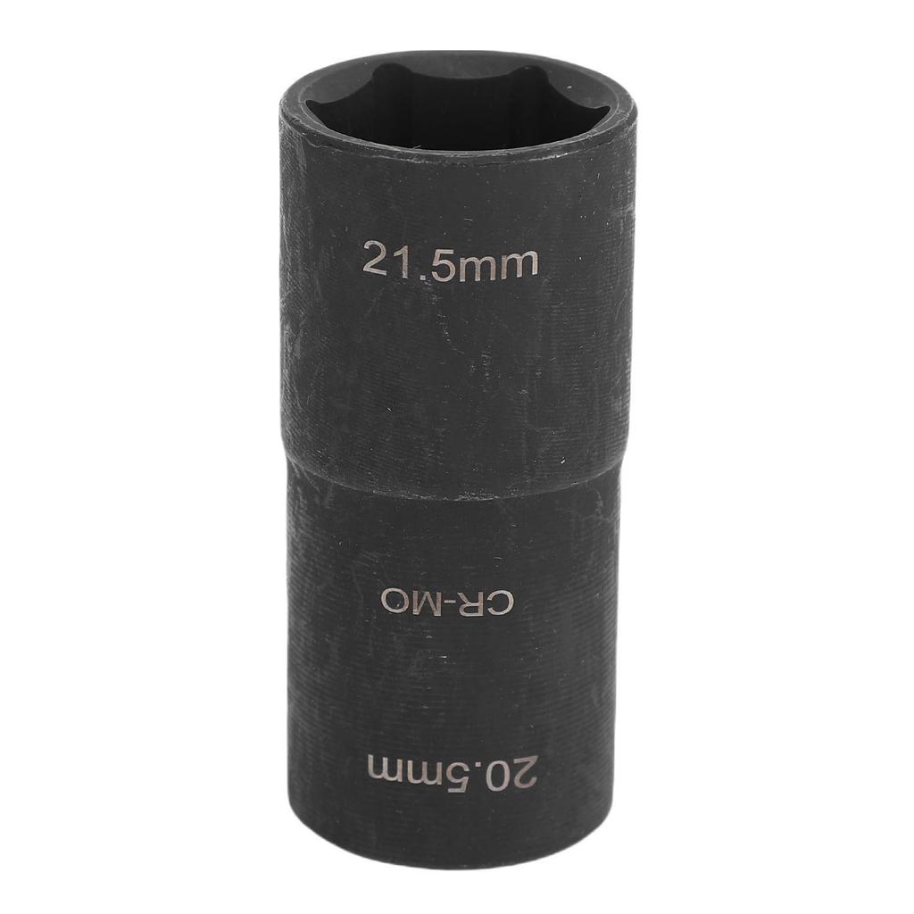 Lug Nut Flip Socket Double Ended Easy To Read 20.5x21.5mm Efficient 1 2in Drive Impact Socket For Removing Damaged Lug