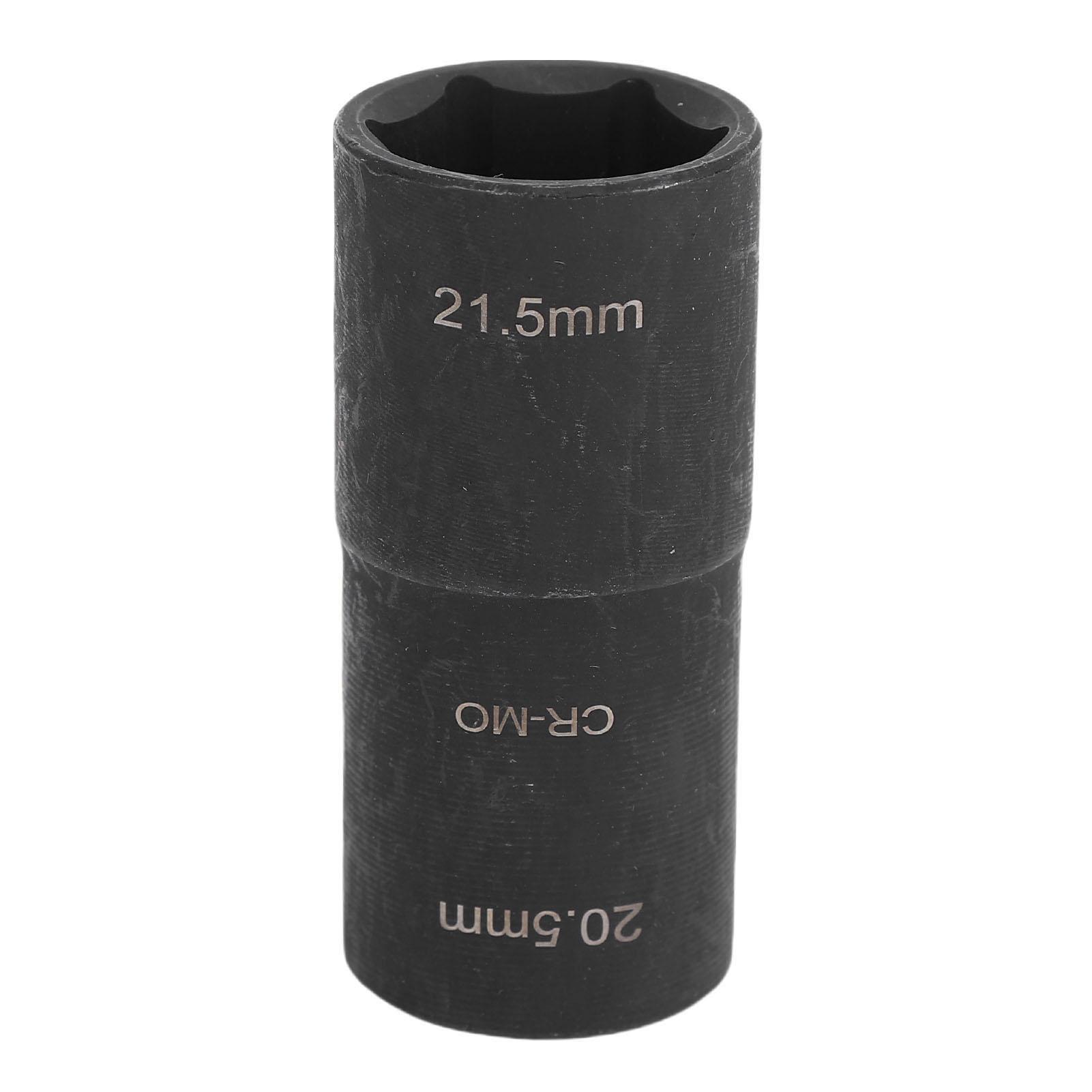 

Lug Nut Flip Socket Double Ended Easy to Read 20.5x21.5mm Efficient 1 2in Drive Impact Socket For Removing Damaged Lug