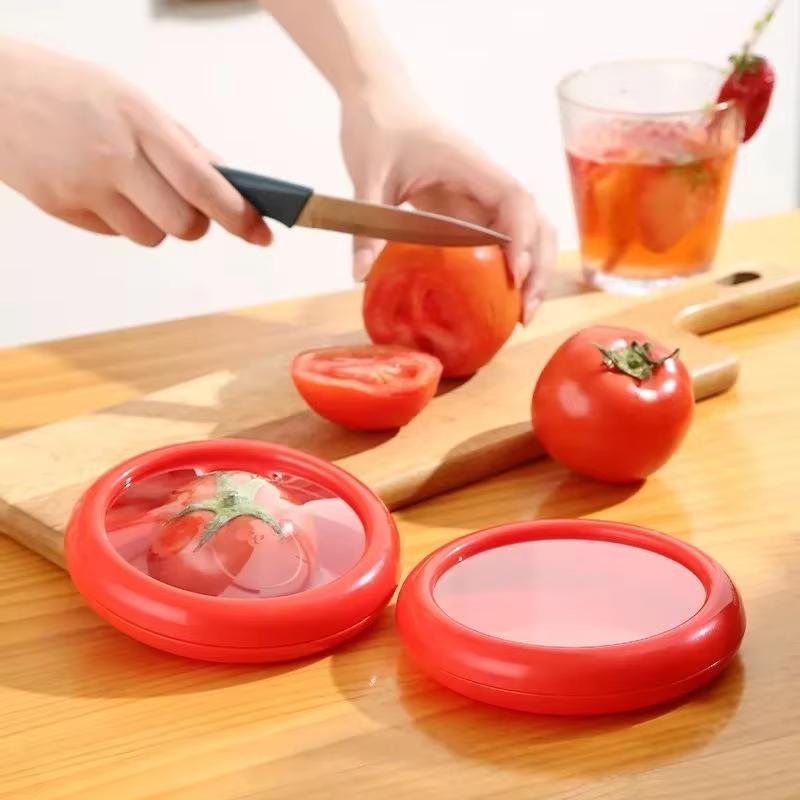 Avocado Storage Organizer Silicone Fruit Storage Box Fruit and Vegetable Antioxidant Storage Box Reusable Avocado Storage Tools