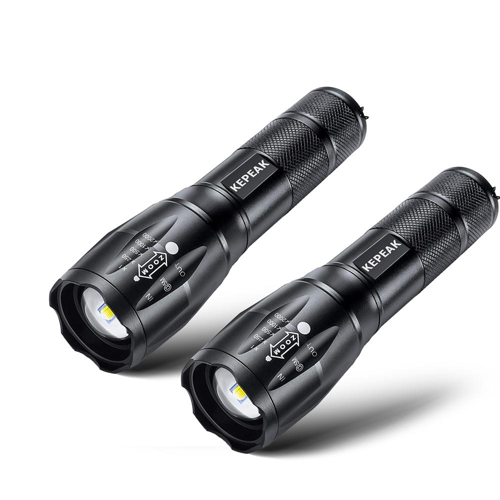 Powerful LED Flashlight Working Night Portable 5th Gear Zoom IPX65 Waterproof Torch for Outdoor Camping Tactical Flash Light
