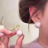 Elegant Light Pink & Purple Glitter Versatile Earring Backs for Women - High-End, French-Inspired Simple Bean Stud Design