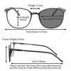 SHINU Photochromic Multifocal Reading Glasses Women Small Face Size Tr90 Frames Lightweight Progressive Lenses