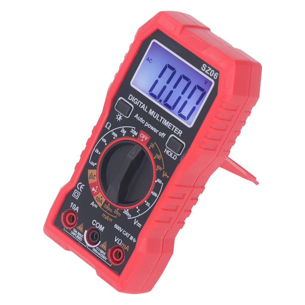 Digital Multimeter High Accuracy HD Backlit Anti Burning Multifunctional Current Voltage Meter for Repair Maintenance