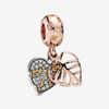 Copper18K Gold Plated Pink Clip Dasiy Butterfly Dragonfly Diy Charms Fit Originalbracelet Trinket Women Jewelry