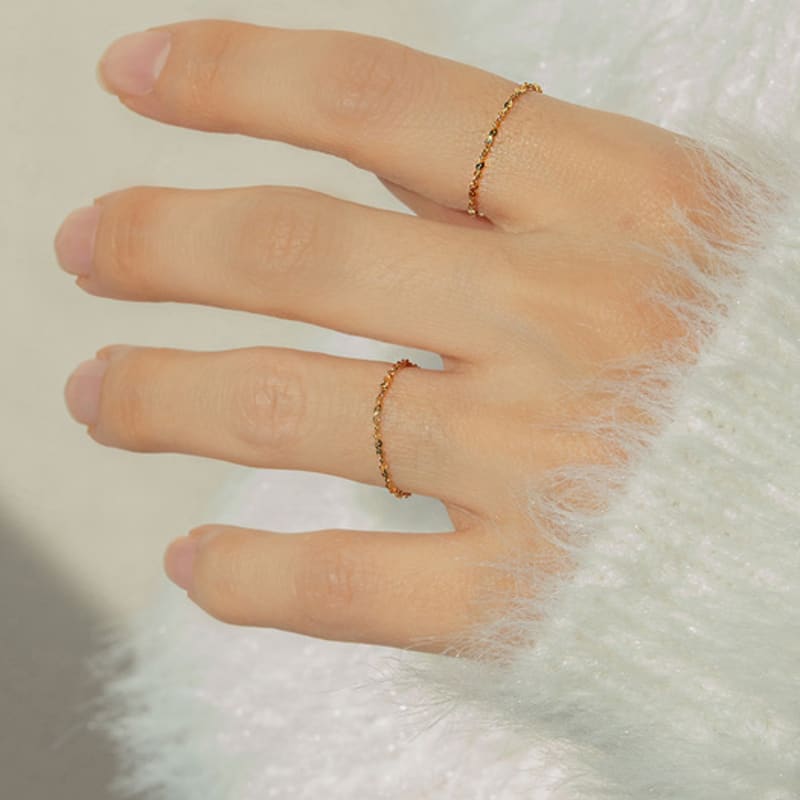 Primaute [SILVER925] TWINKLE CHAIN RING