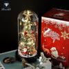 Santa Claus Glass Dome Christmas Gift for Friends - Small, Creative Holiday Atmosphere Gift
