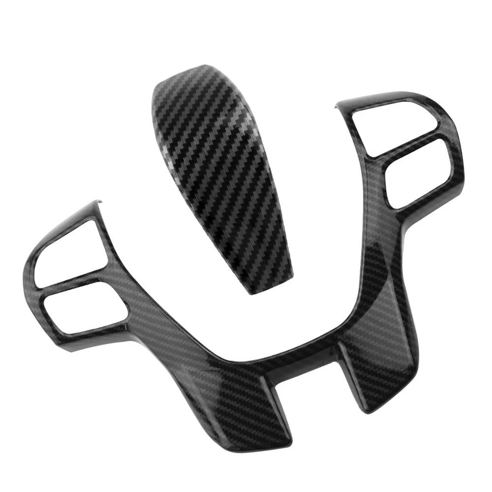 For Ford Everest 2015-2019 Ranger 2015-2017 AT Steering Wheel Trim Gear Shift Knob Sticker Cover Styling Interior Accessories