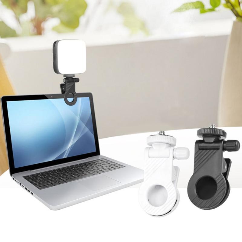 Phone Computer Fill Light Clip Mini Clip Folding Fixed Camera Flash Holder Clip Universal Clip for Video Live Stream