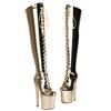 Over the Knee High Boots Women Sexy Thin Heels Party Dance Club Nightclub Shoes Ladies Luxury Gold Red Thigh High Boot Big Size