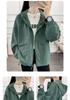 Women's Hooded Windbreaker: Stylish Petite Loose Fit Autumn Jacket for Outdoor Casual Wear