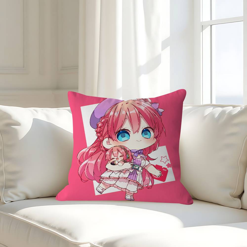 

M-Megurine Luka Pillow Case Removable Washable Cushion Cover – All-Season Soft Linen 16x16Inch