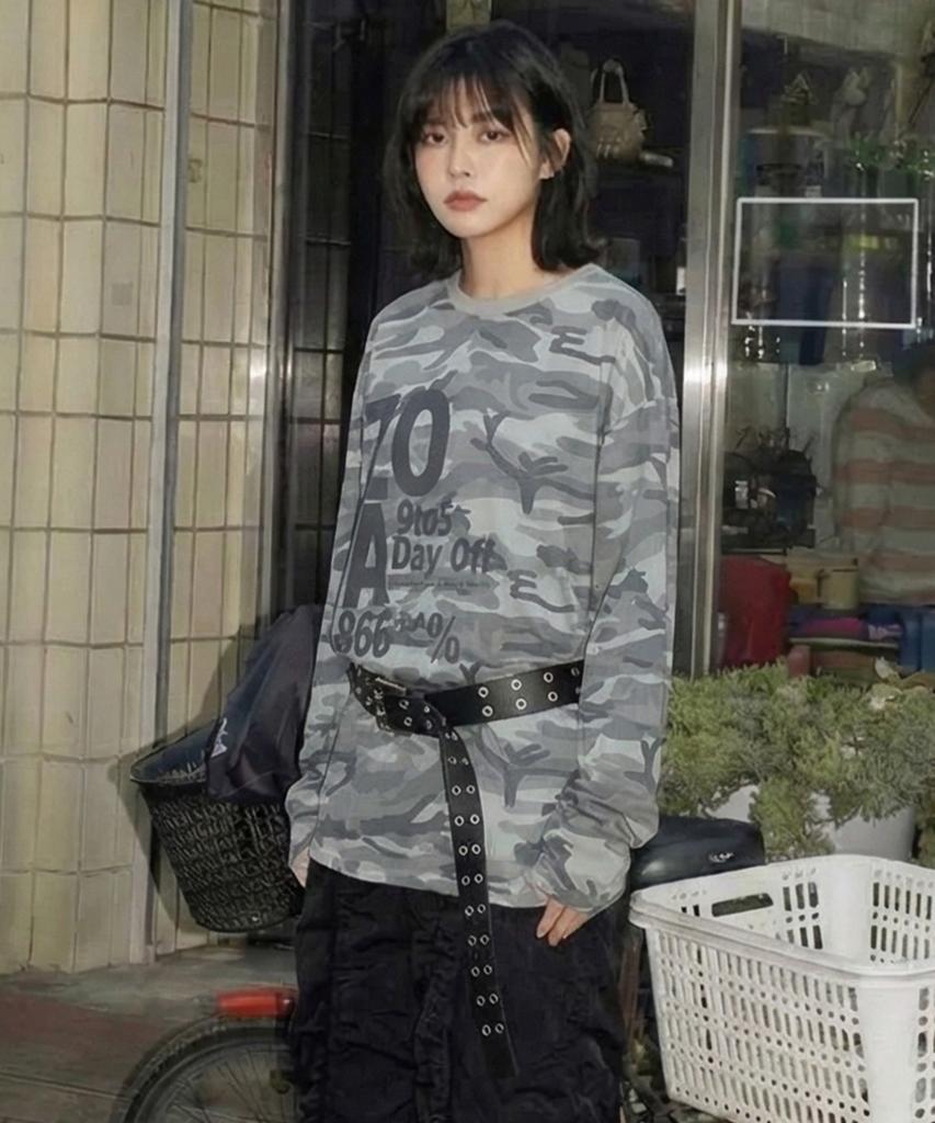 CHICKS Joa Camo Long Sleeve Cream