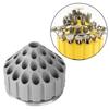 Rotatable Bur Holder Drill Bit Tap Stand Grinding Carving Tools Organizer Box (Gray)