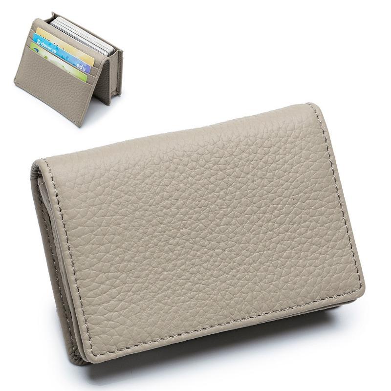 Borsa per biglietti da visita multifunzione, casual, primo strato, borsa da trasporto per mucca, porta biglietti da visita, porta monete creativo per uomo