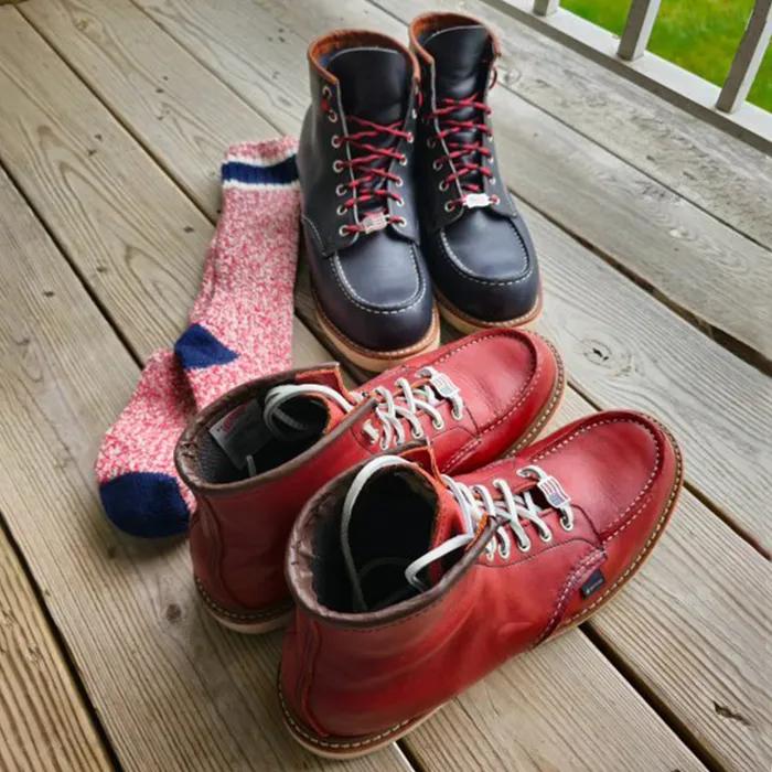 Striped rag wool long socks
