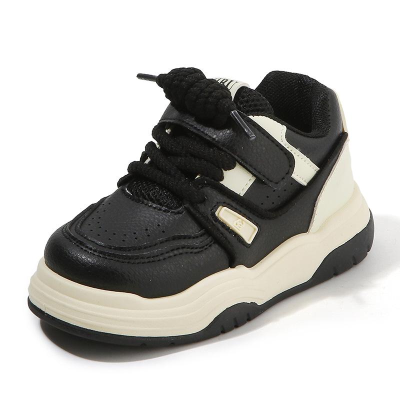 Children Soft Sole White Shoes Spring Autumn Boys Sports Skate Shoes Korean Casual Girls Toddler Sneakers