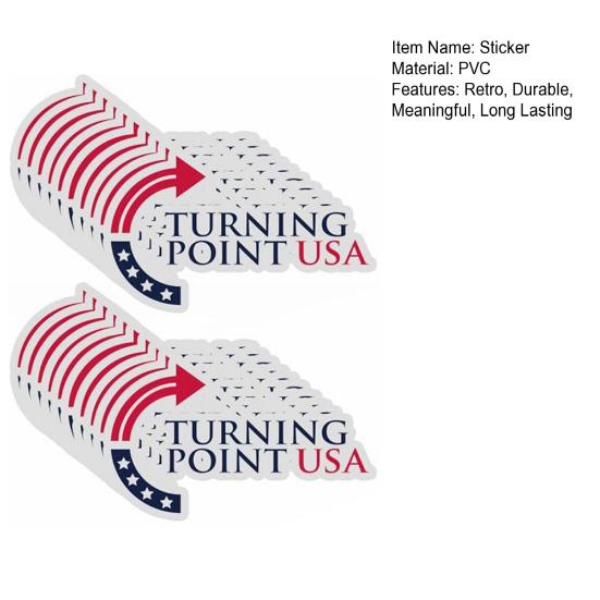 20Pcs Charlie Kirk Stickers Memory Freedom Decal Waterproof Vinyl Sticker for Car Bumper Laptop Water