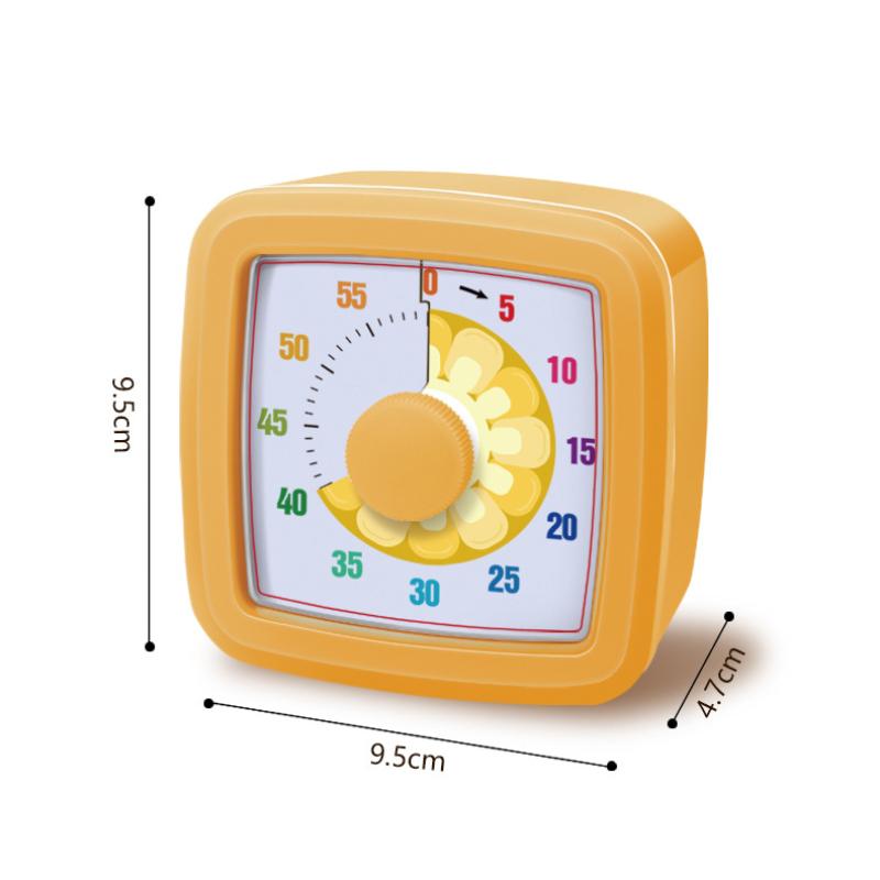 60 Minute Visual Timer Square Silent Countdown Clock For Kitchen Cooking Kids Study Classroom Office 5 Colors