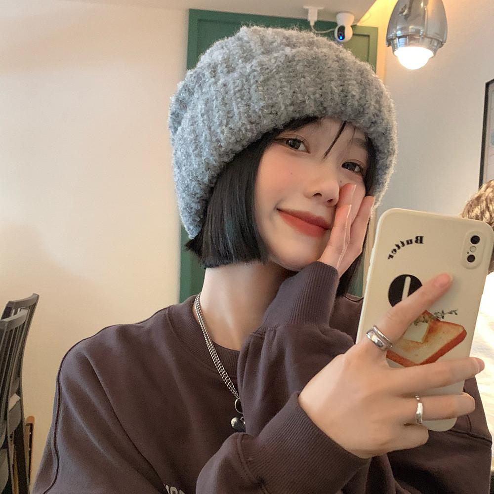 Beanie Winter Elegant For Women In Neutral Tones Made Of 100 Percent Cotton