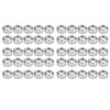 50 Pcs 1.37 X 1.37 X 0.55 In Candle Mold Container Aluminum Candle Shells  for Outdoor Activities
