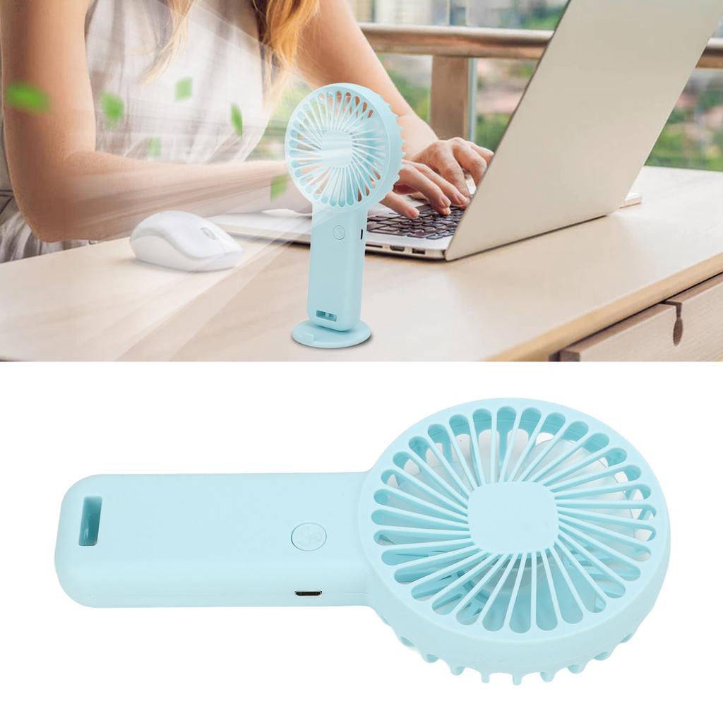 Handheld Fan Portable USB Charging Small Pocket Fan Battery Powered Mute Fan with USB Wire for Kids 