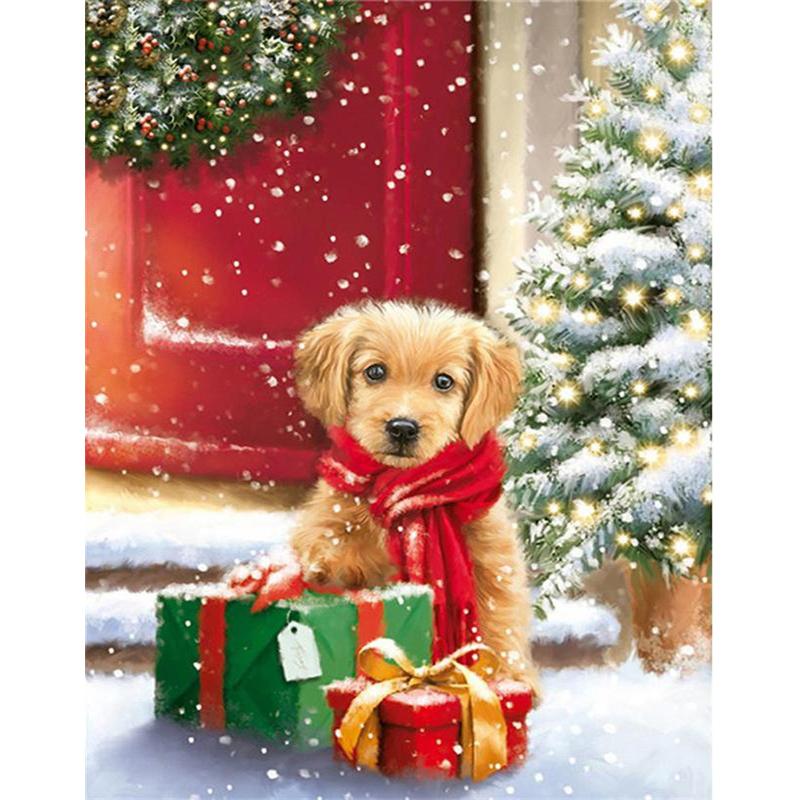 5D DIY Diamond Painting Cute Puppy Diamond Mosaic Diamond Embroidery Full Set Cross Stitch Kits Home Decor Gifts