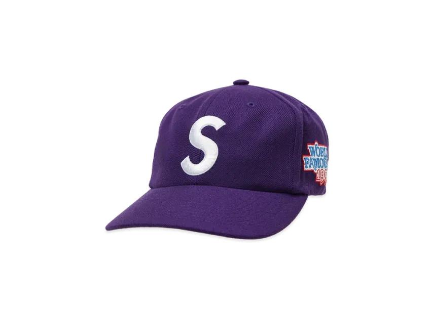 806584 Supreme World Famous S Logo 6-Panel (26SS)  Purple One-Size