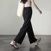 SOFSIL Women's Draped Elastic Waist Straight Leg Pants