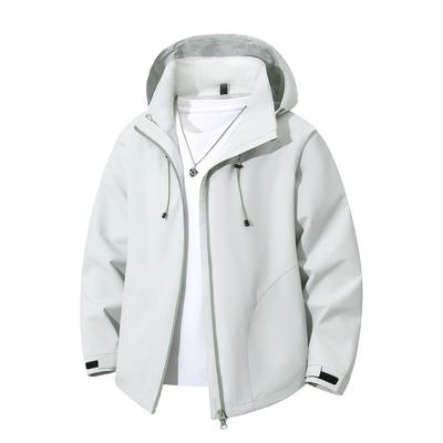 Spring and Autumn Hooded American Work Jacket Men and Women's Same New Simple Shock Clothes Couple Loose and Versatile