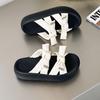 Fairy Wind Bow Wearing Cool Slippers Female 2025 Summer Korean Version Versatile Thick Bottom Open Toe Casual Sandals