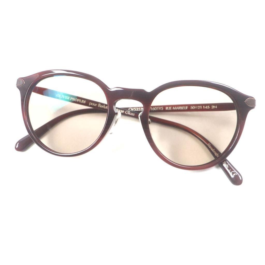 Great OLIVER PEOPLES pour Berluti sunglasses RUE MARBEUF Boston bag OV5353SQ Used