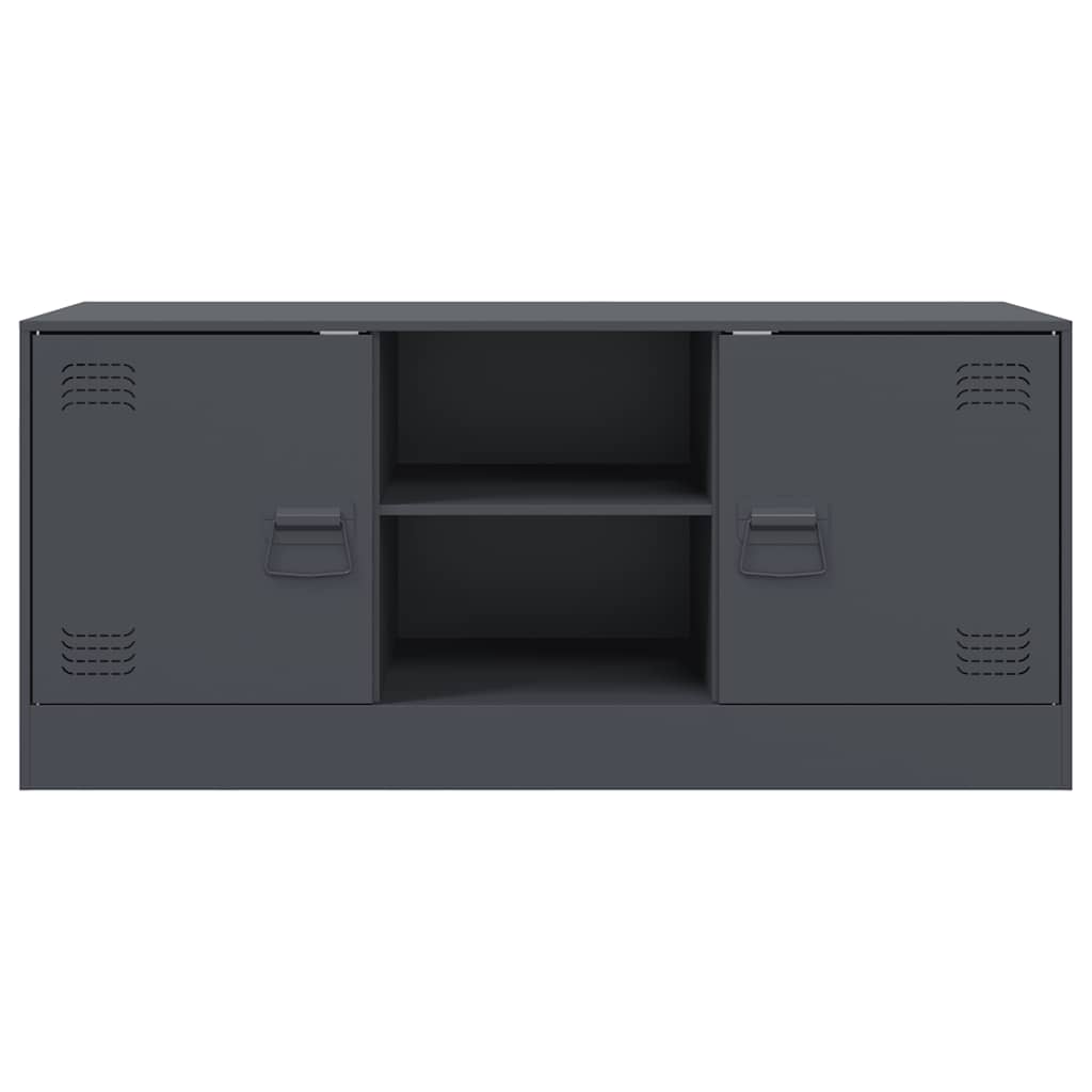 Vidaxl TV Cabinet, Anthracite, 99X39X44 Cm, Steel