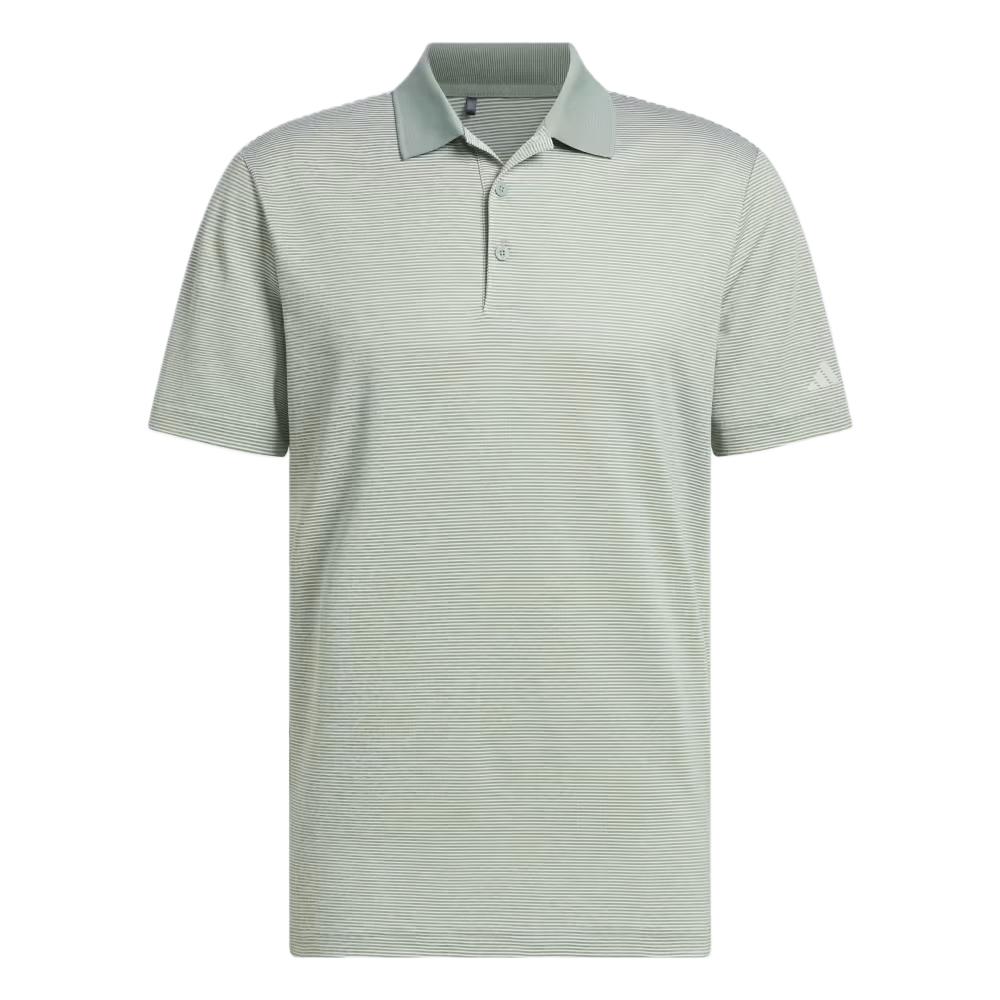 Adidas Comfortable Versatile Simple Fashion Short Sleeve Polo Shirt Men Tops Silver Green JJ1726