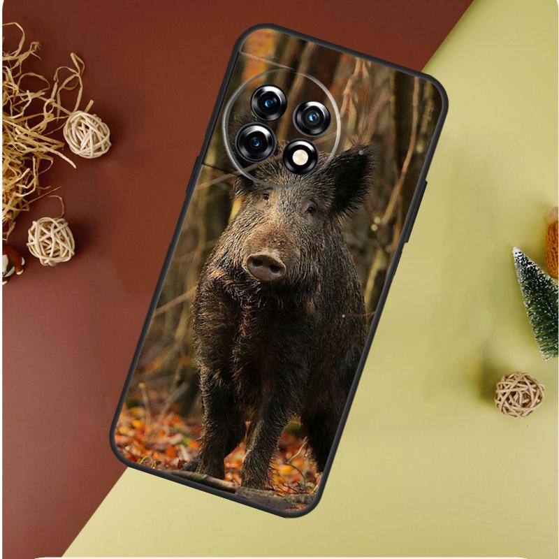Wild Boar Pig Brown For OnePlus Nord CE 4 3 2 Lite N20 N30 9 10 Pro 8T 9RT 10T 10R 13R 12R 11 12 13 Phone Case