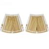 LUXEONCasual Breathable Short Pants Printed Sunset Letter Patchwork Color Summer Loose Straight Leg Shorts