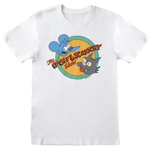 Simpsons Unisex Adult Itchy And Scratchy Show T-Shirt