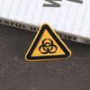 Embroidery logo triangle traffic sign badge clothing accessories English letter patch embroidery cloth sticker
