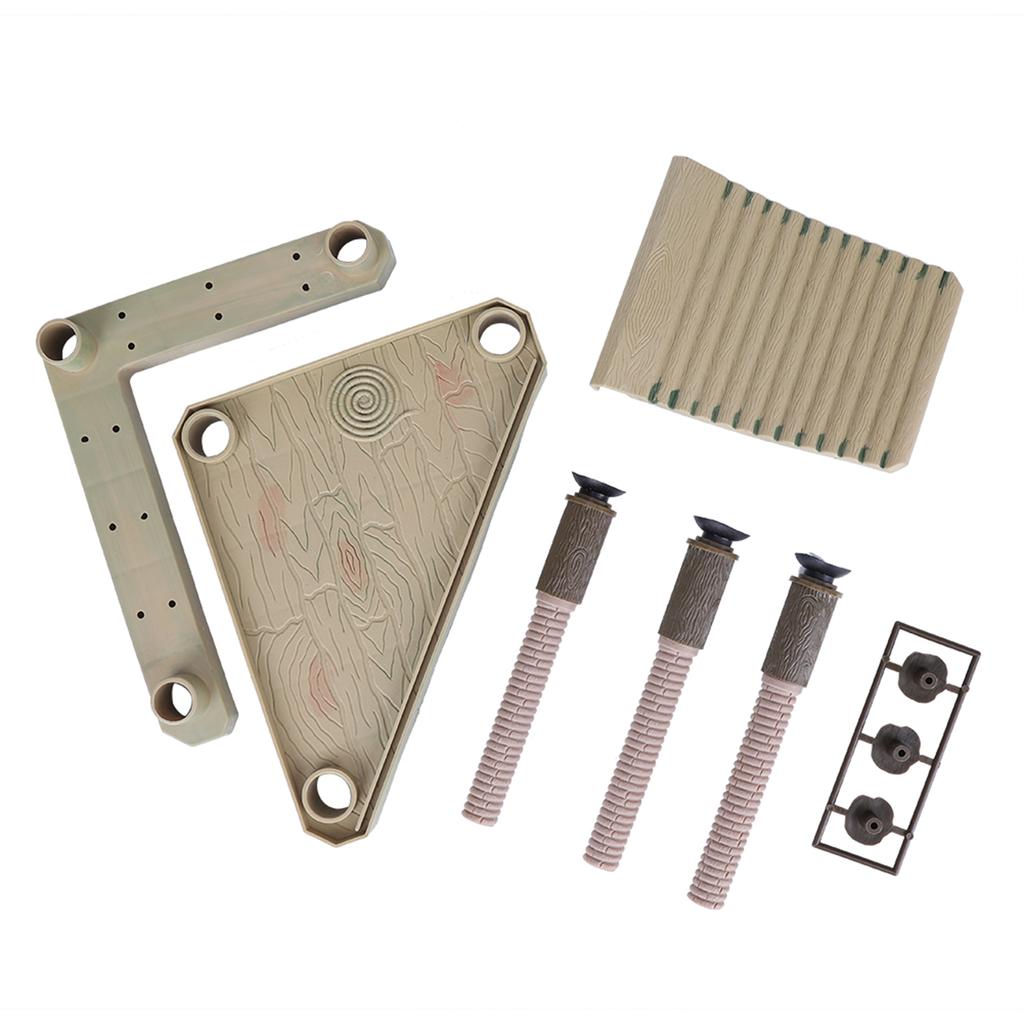 Reptiles Floating Platform Pier with Ramp Ladder Terrarium Tank Ornament