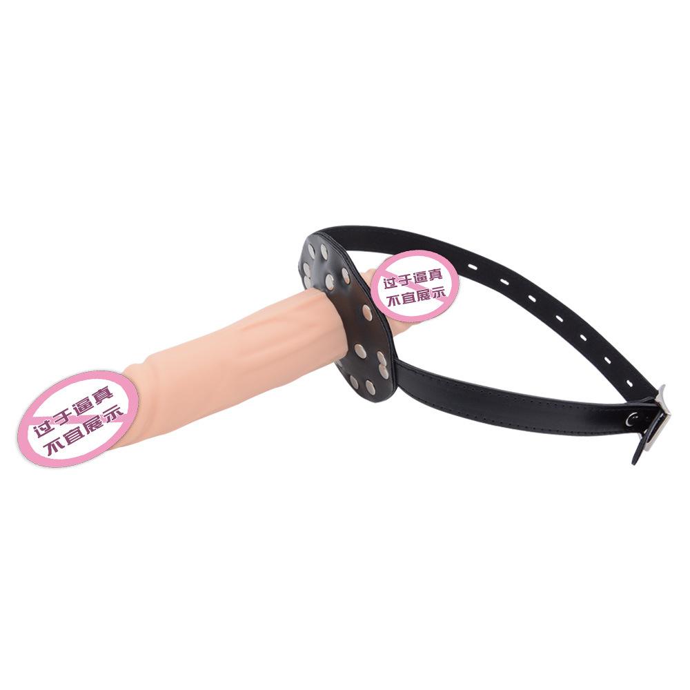 SM Double-Headed Silicone Dildos Ball Gag Deep Throat Penis Mouth Ball Couple Sexy Sex Product Gay Female Slave Training