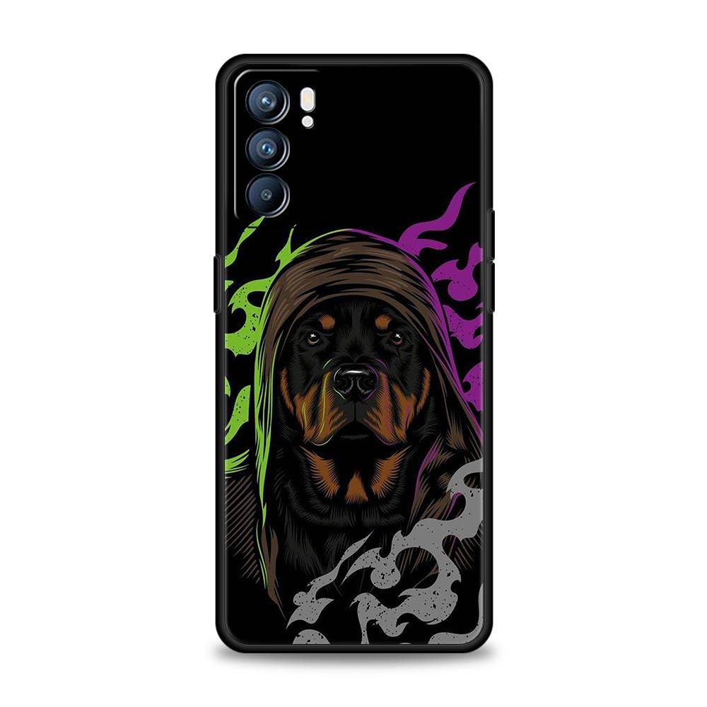 Doberman Dog Phone Case For Oppo Reno 13 12 11 10 7 F Find X5 X6 A98 A80 A79 A78 A57 A54 A31 A17 Pro 5G Soft TPU Cover Funda Bag