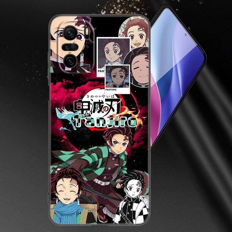 Anime Demon Slayer Kamado Tanjirou Phone Case For Xiaomi Mi POCO X3 NFC GT M4 M3 12 11T 10T Pro A3 11 Lite NE 5G 12X 11i F3