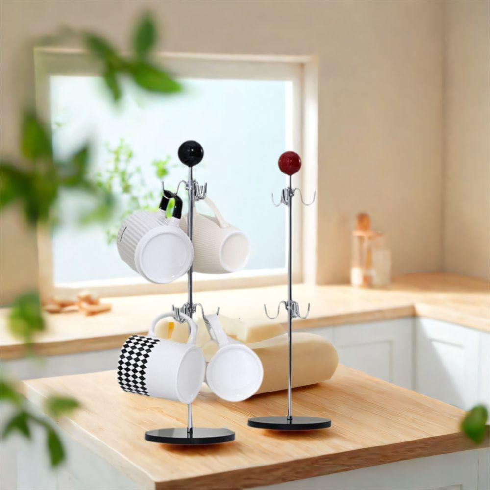 Acrylic Base Tea Cup Storage Rack Iron Cup Hanging Rack Creative Coffee Cup Holder  Living Room