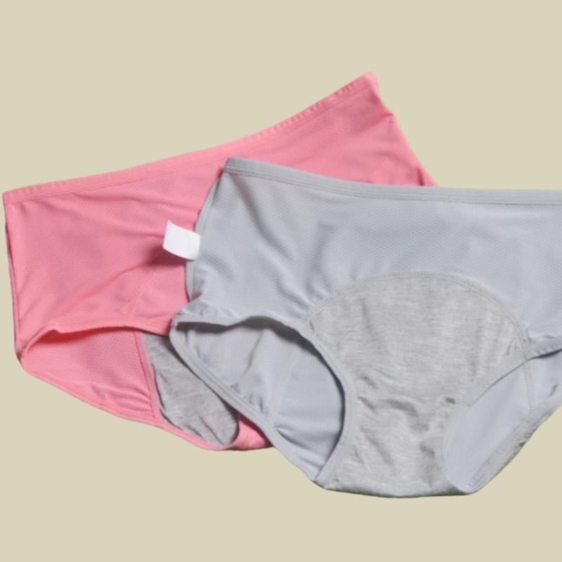 3pcs Women's Physiological Panties L-8XL Leak Proof Menstrual Comfortable Waterproof Plus Size Mid Waist Period Underwear