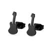 Vintage Musical Instruments Stainless Steel Guitars Earrings for Men And Women Music Party Philharmonic Jewelry Accessories