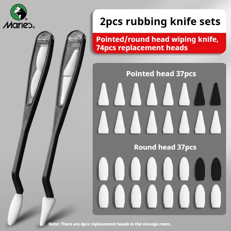 Kunst Skizze Wischmesser Set Waschbarer Pinsel Schwamm Wischer Wiederverwendbare Mixer Werkzeuge für Anfänger Künstler Holzkohle Skizze Zeichenwerkzeuge